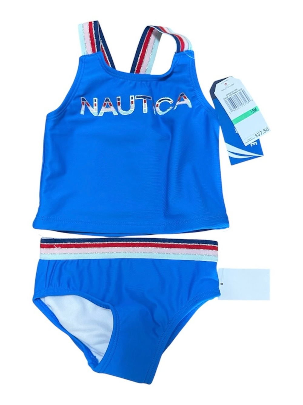 NWT Nautica 2 piece swimsuit 18m